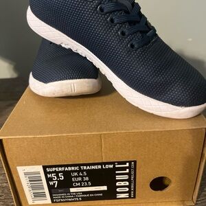 Nobull Superfabric Blue White Unisex Trainer  Shoes Women's 7 Men's 5.5 EU 38